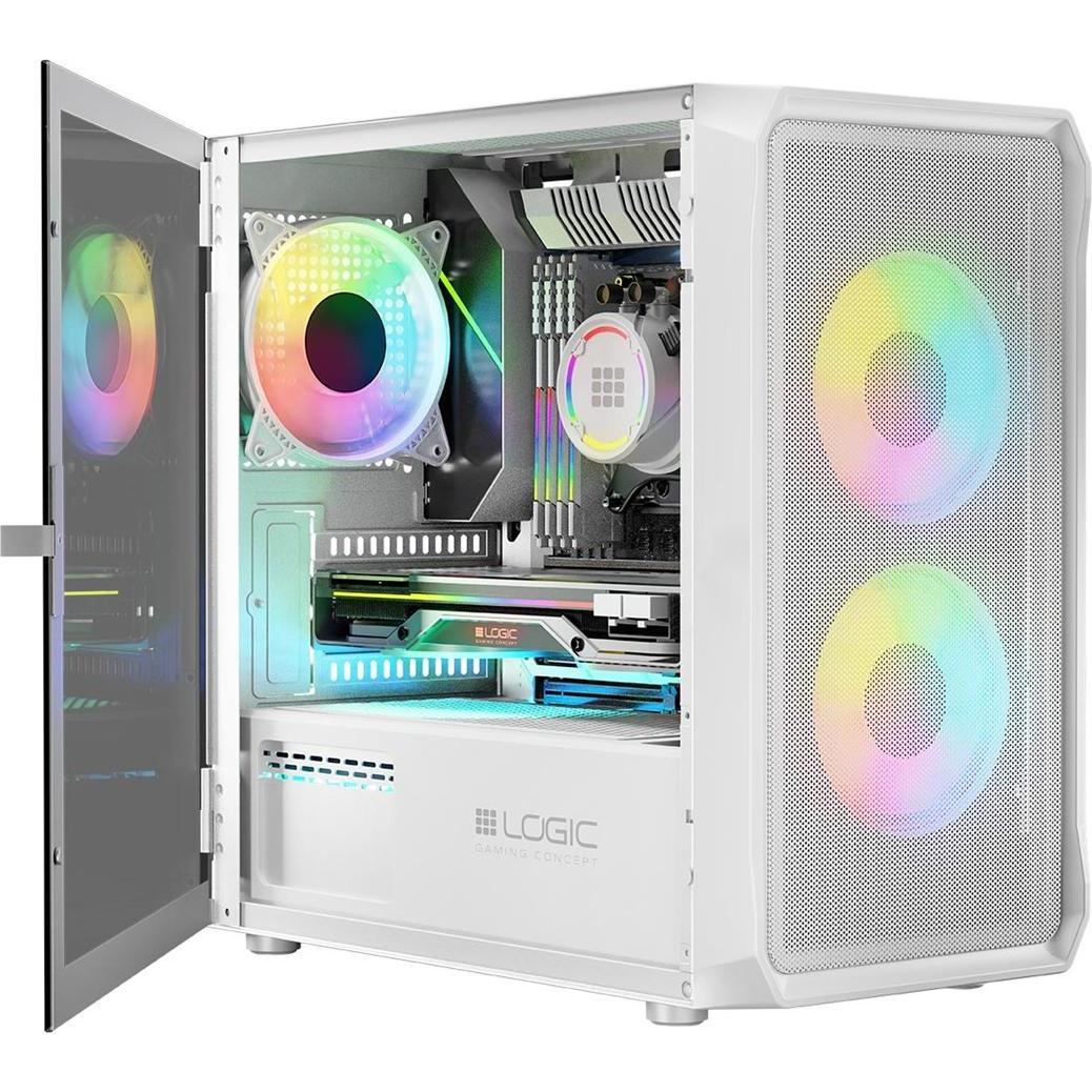 Thumbnail - Logic Portos (mATX, Mini-ITX), PC Gehäuse, Weiss, Schwarz
