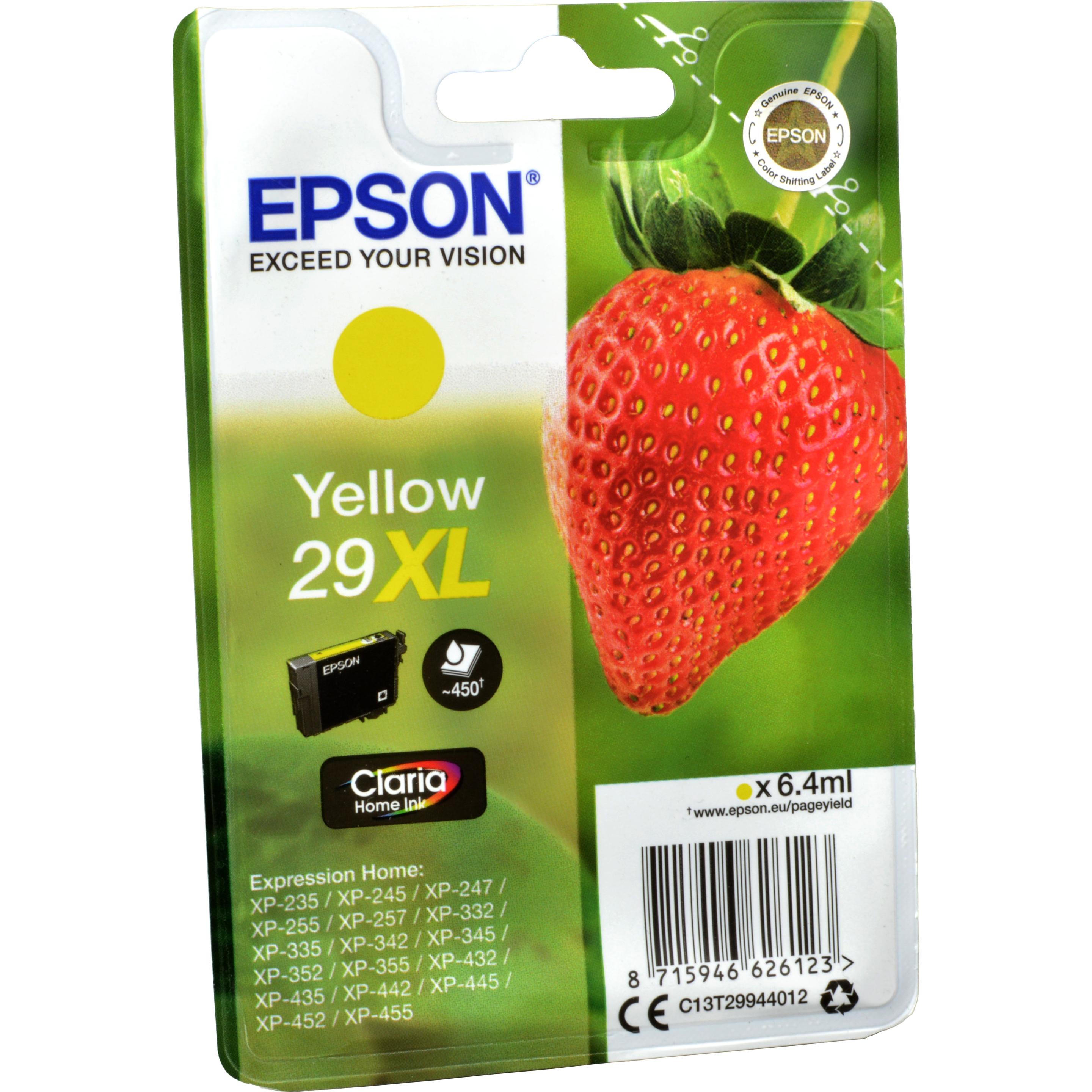Epson, Druckerpatrone, 29XL Claria Home (Y)