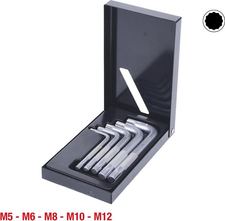Actual product image KS Tools Multi-tooth square spanner set. short. 5 pcs. 1