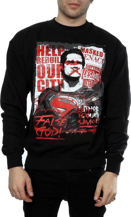 Image du produit - Sweat BATMAN SUPERMAN FALSE GOD - Homme (S)