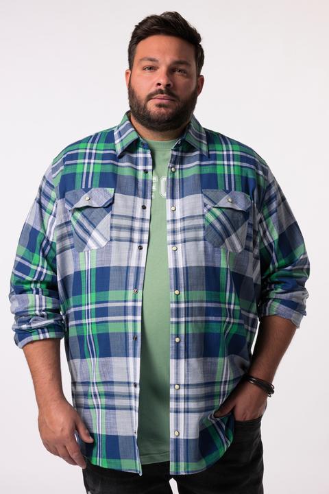 Image du produit Men+ Karohemd, Langarm, Kentkragen, Vintage Look, Comfort Fit (XL)