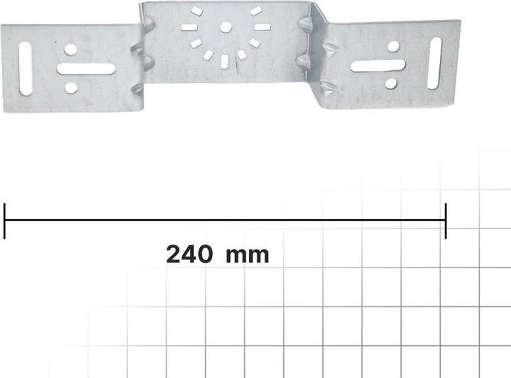 Actual product image Sanpro Angled mounting plate for wall discs, single centre distance (Press connection)