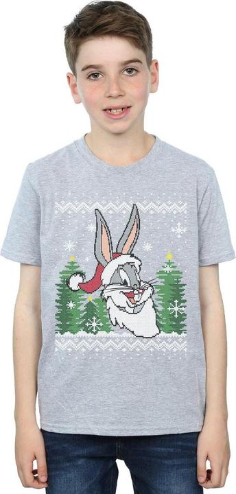 Produktbild Looney Tunes Bugs Bunny Christmas Fair Isle TShirt Jungen (128)