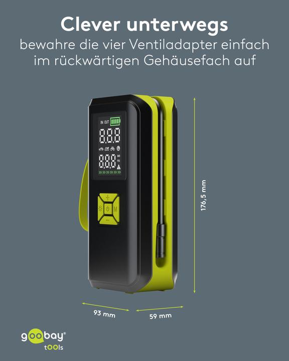 Produktbild Goobay Akku-Kompressor (10 Bar)
