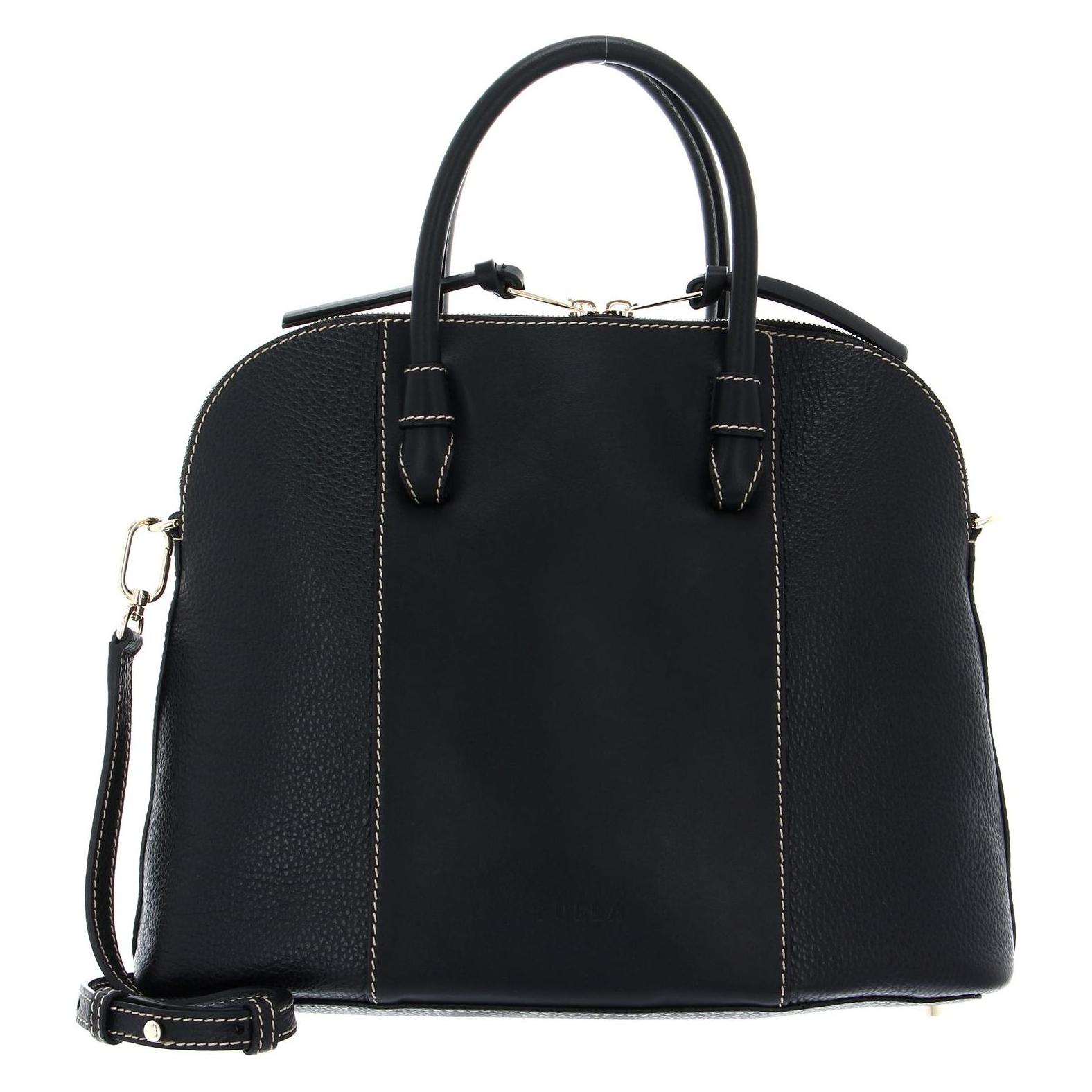Furla, Damen, Handtasche, Miastella Dome Bag, Schwarz