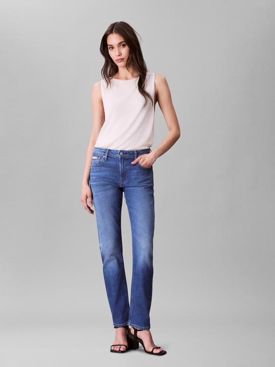Actual product image Calvin Klein Jeans Mid Rise Slim Indigo Channel (26)