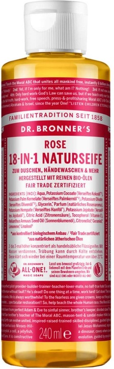 Produktbild Dr. Bronner's 18-IN-1 Rose (Flüssigseife, 240 ml)