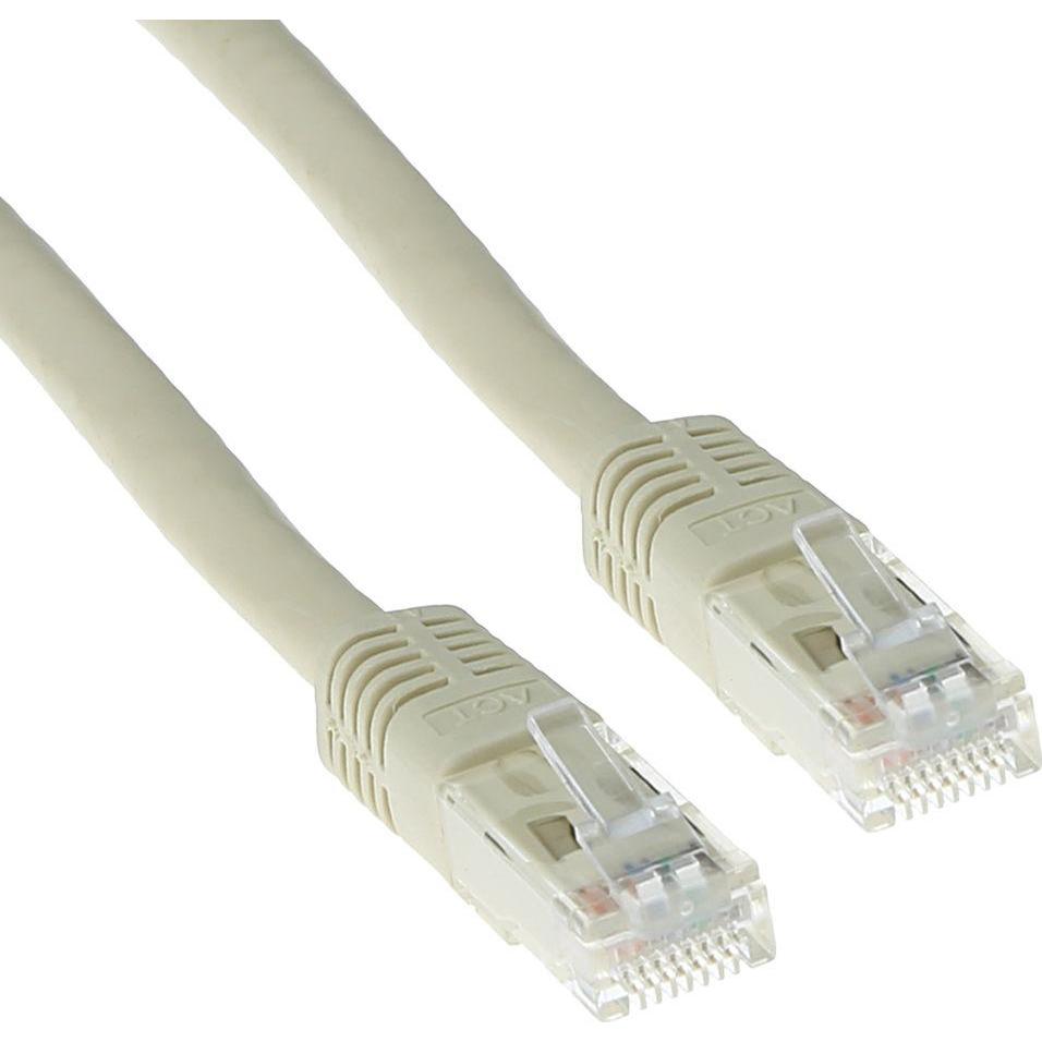 Thumbnail - ACT Ivory 7 meter U/UTP CAT5E patch cable with RJ45 connectors. Cat5e u/utp ivory 7.00m (U/UTP, CAT5e, 7 m), Netzwerkkab...