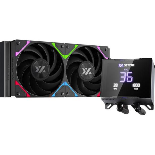 xyz Kit Watercooling AIO Hydrotemp RGB - 240mm (Noir), Raffreddamento ad acqua CPU, Nero