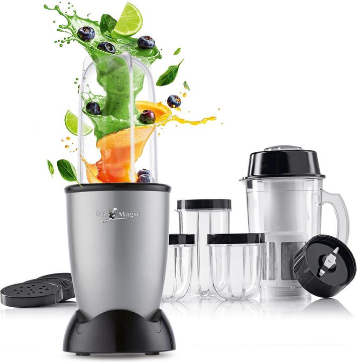 Image du produit Gourmetmaxx 14949 Mixeur Mr. Magic 18 pcs. 400W gris/noir (400 W)