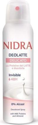 Actual product image Nidra Delicate Milk Deodorant Spray 150ml (Spray, 150 ml)