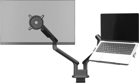 Actual product image One for All Monitor mount design dual black (Dining table, 35")