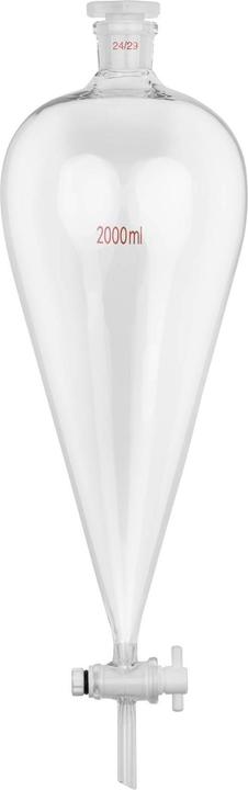 Produktbild Steinberg Scheidetrichter 2000 ml 24/29 PTFE-Absperrhahn Borosilikatglas bis zu 160 °C