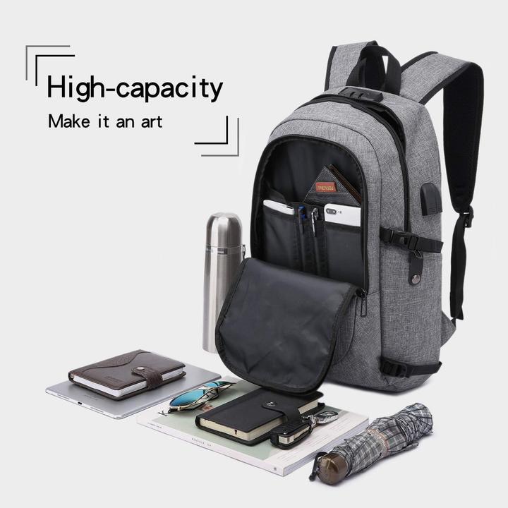 Immagine prodotto Wenig Laptop-Rucksack mit USB-Anschluss, Anti-Diebstahl-Schutz (30 l)