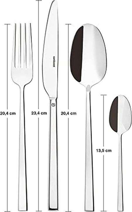Immagine prodotto Sambonet Posate Rock 24 pezzi in acciaio inossidabile 18/10 (24 pz., Set di posate)