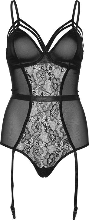 Produktbild Leg Avenue Sheer and lace garter teddy (L)