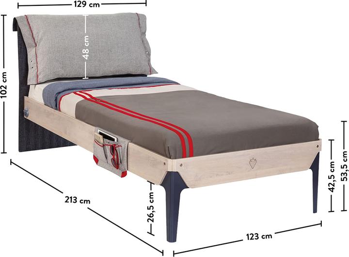 Immagine prodotto Cilek Letto Trio XL (120x200cm) (120 x 200 cm)