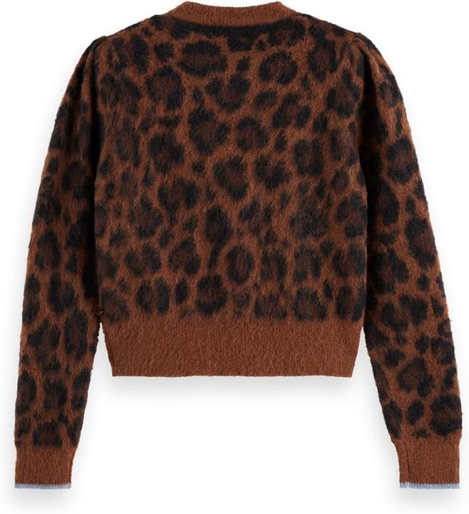 Produktbild Scotch & Soda Fuzzy Jacquard Weste, Peace Leopard, Regular Fit (L)