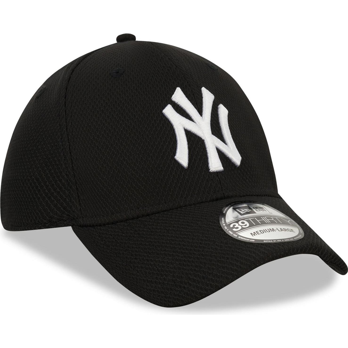 New Era, Herren, Cap, 39Thirty Cap, Schwarz, Weiss, (S, M)