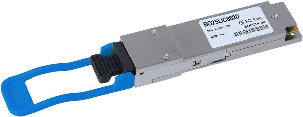 Actual product image BlueOptics Black Box QSFP28-100G-LX4 compatible QSFP28 BO25LIC602D