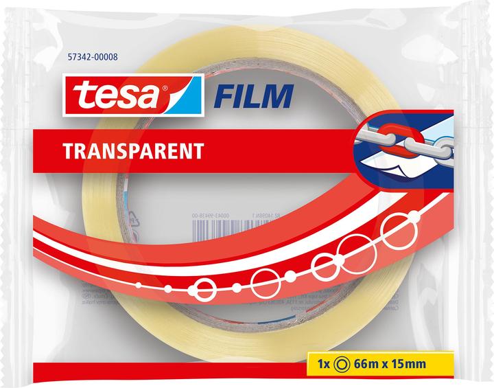Actual product image tesa tesafilm 1x TRANSPARENT adhesive tape (15 mm)
