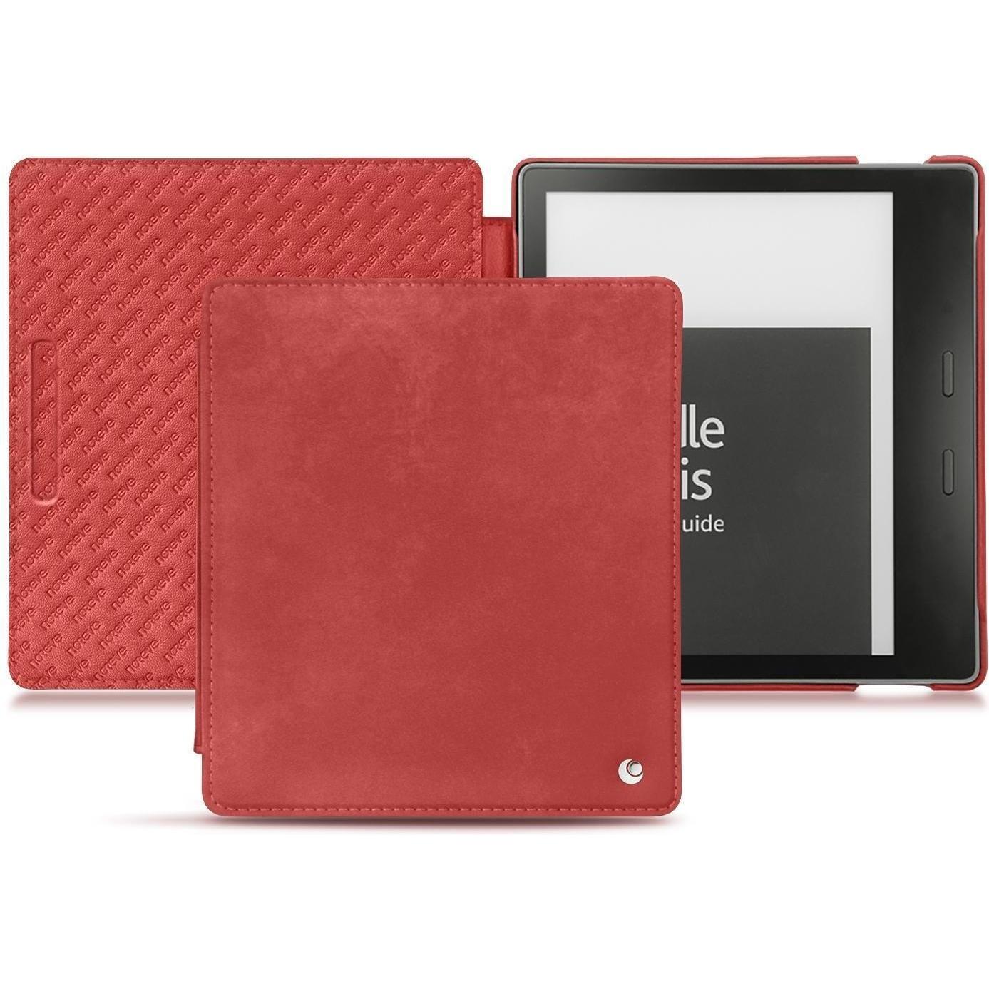 Noreve Lederschutzhülle horizontal (Kindle Oasis (2019)), eReader Zubehör, Rot