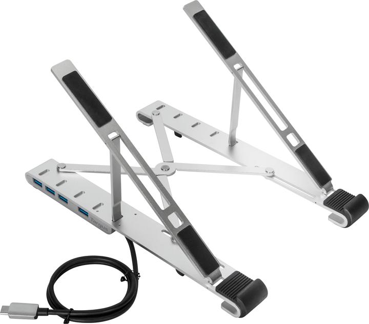 Produktbild Targus Portable Stand+USB-A Hub Silver