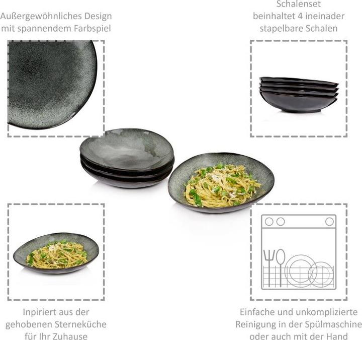 Actual product image Sänger Geschirr Pastaschalen Set Kopenhagen (4x)