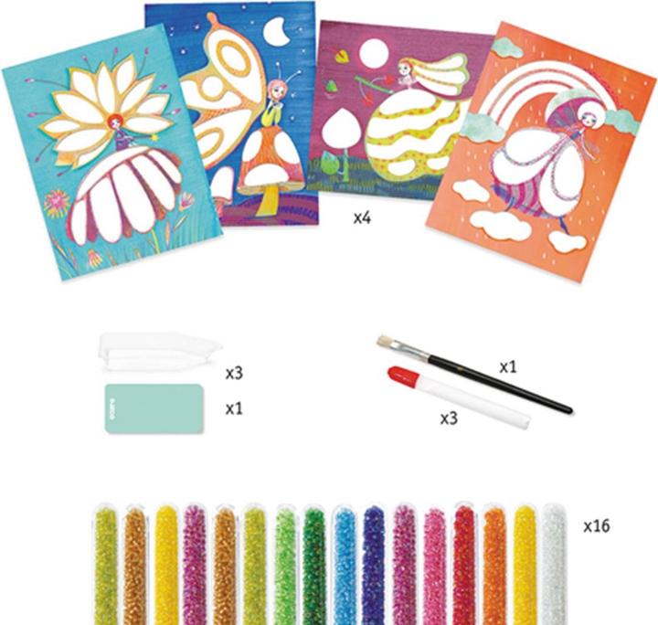 Actual product image Djeco Bead Pictures Magic World