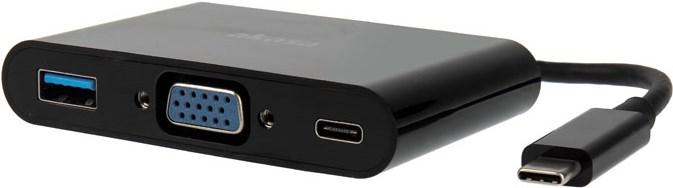 Produktbild Akasa Typ-C zu VGA Konverter mit USB 3.0 Typ-A-Port (USB 3.1, VGA, USB 3.0, 15 cm)