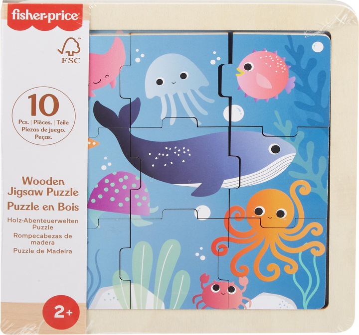 Produktbild Fisher-Price Holz-Abenteuerwelten Puzzle (9 Teile)