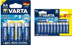 Actual product image Varta High Energy (12 pcs., AA, 2960 mAh)