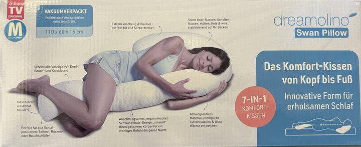 Actual product image MediaShop Dreamolino SwanPillow side sleeper pillow