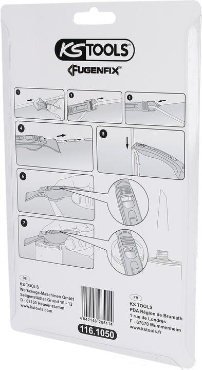 Actual product image KS Tools FUGENFIX silicone scraper and remover set