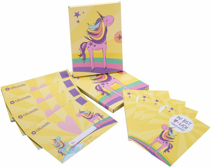 Immagine prodotto Biglietti d'invito di compleanno unicorno (12 pz.)