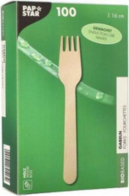 Actual product image Papstar Gabeln "pure" gewachst (100 x)