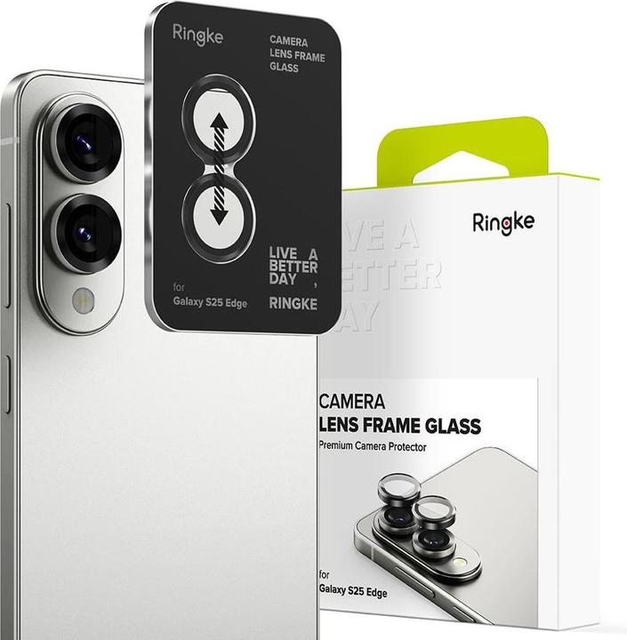 Produktbild Ringke Tech-Protect Quick Set+ Panzerglas für Samsung Galaxy S25 Edge - Klar (2 Stück, Samsung Galaxy S25 Edge)