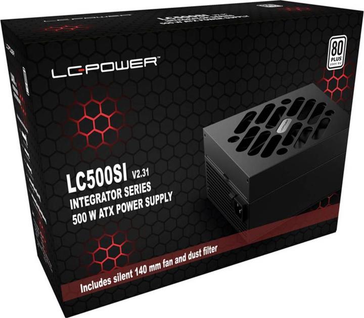 Produktbild LC-Power LC500SI V2.31 400W 80+ 14cm 230V retail (500 W)