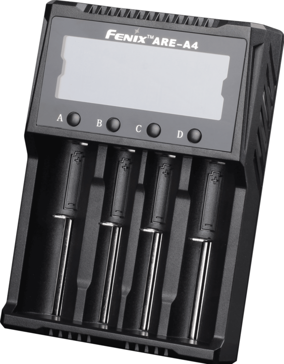 Produktbild Fenix Ladegerät ARE-A4 (1 Stk., 14500, 16340, 18650, 26650, AA, AAA, Ladegerät inkl. Akku)