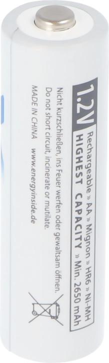 Actual product image AccuCell Akku Mignon AA, 4 Stück verpackt in Folie (4 pcs., AA)