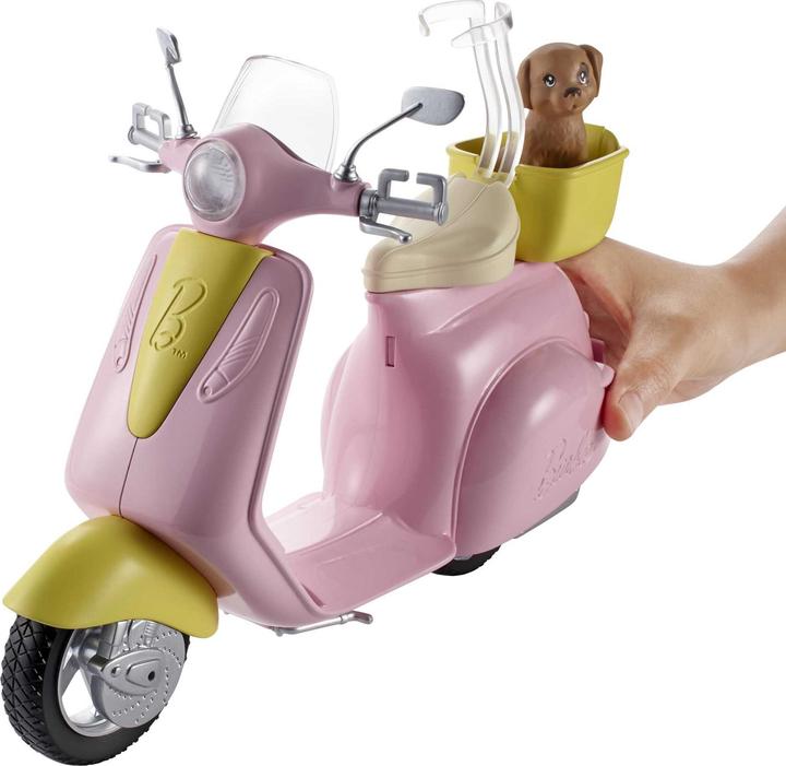 Image du produit Barbie Scooter et Petit Chien - Poupée Mannequin - 3 ans et +