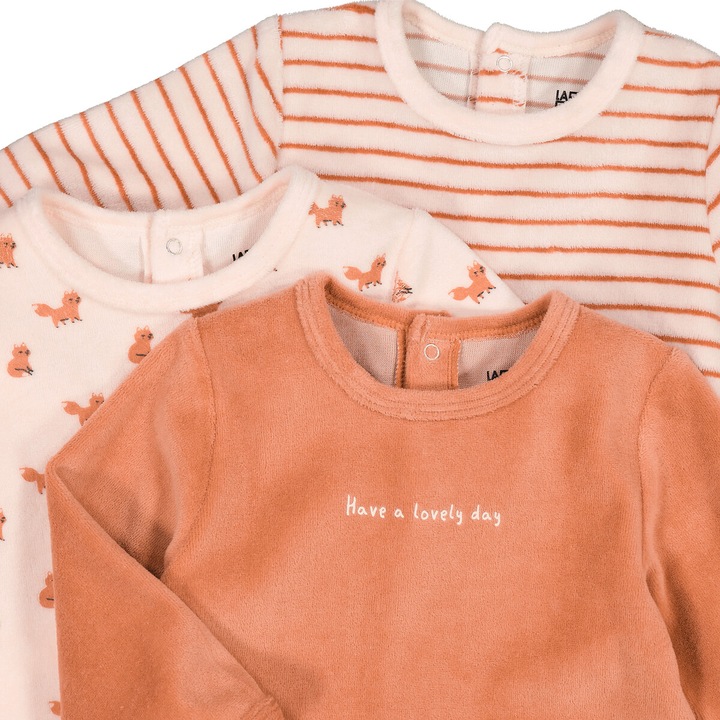 Immagine prodotto La Redoute Collections Pagliaccetto in cotone a 3 pezzi (86)
