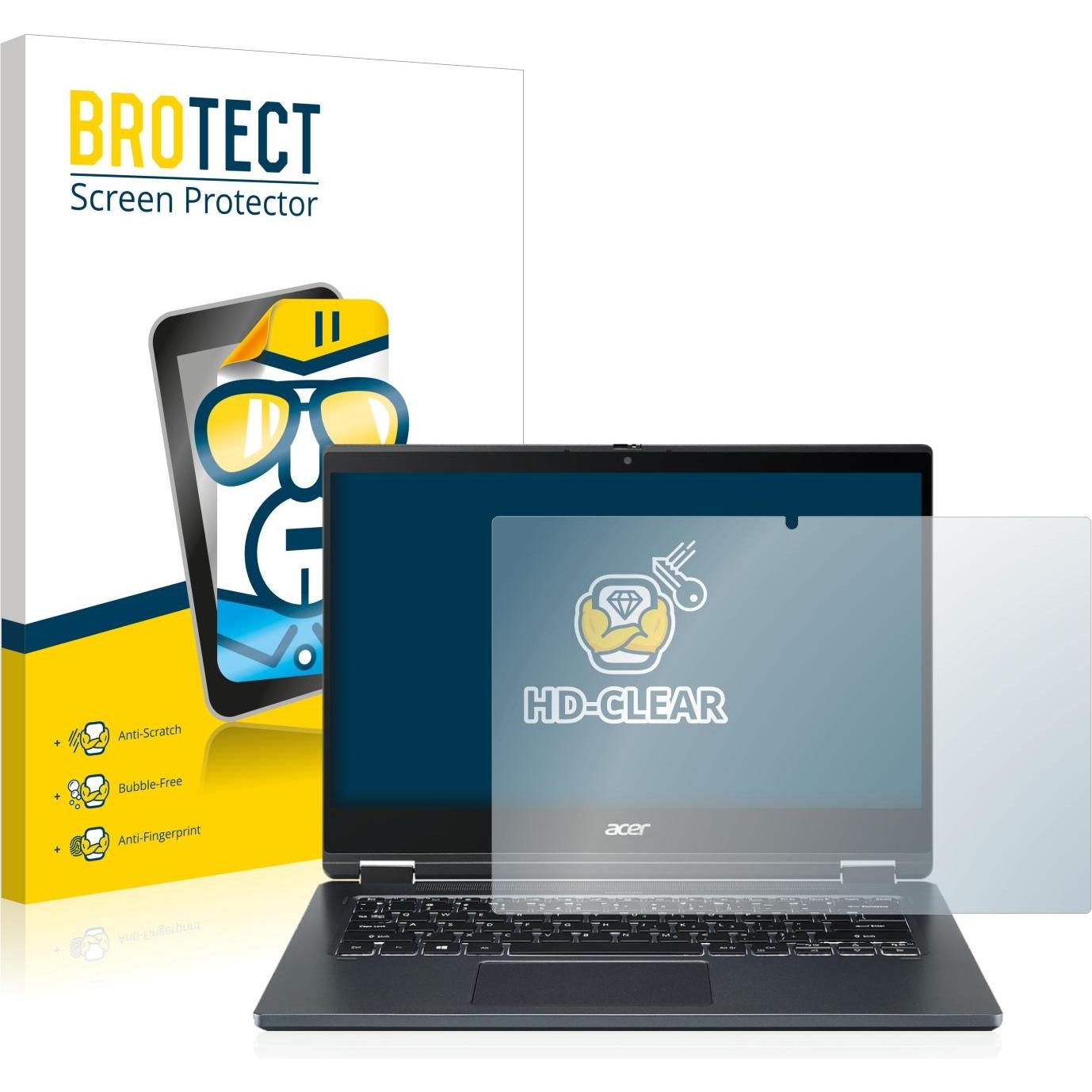 BROTECT Schutzfolie Displayschutz Displayschutzfolie Folie Klar Transparent (14", 16 : 9), Notebook Schutzfolie