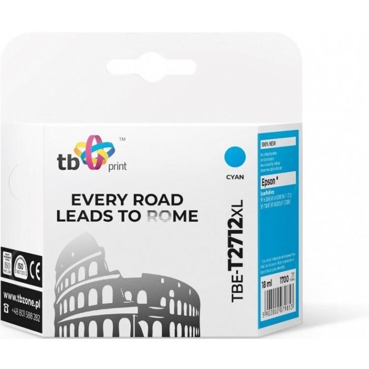 Print, Cartucce, Tusz do Epson WF-3620 TBE-T2712XL ciano 100% nowy