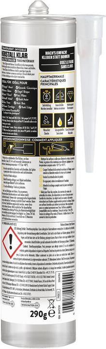 Produktbild Pattex Montagekleber Kristallklar (290 g)