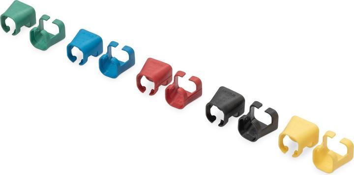 Produktbild Digitus Farbclips für RJ45-Kabel Mischfarben, 20 Stk. x 5 Farben (CAT5e)