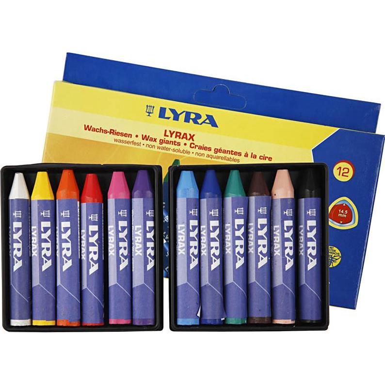 Lyra, Pastelli, Wax Crayons (12 x)