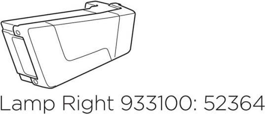 Image du produit Thule Lampe droite EF 931 (Noir)