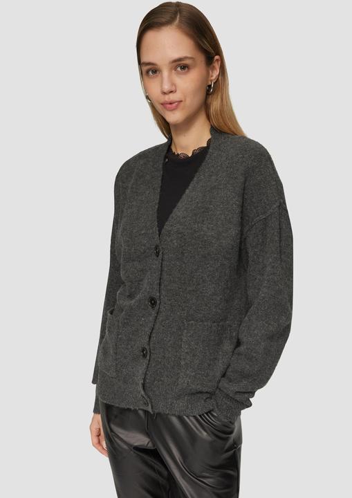 Actual product image S.Oliver Strickjacke Flauschiger Cardigan mit Knöpfen (S)