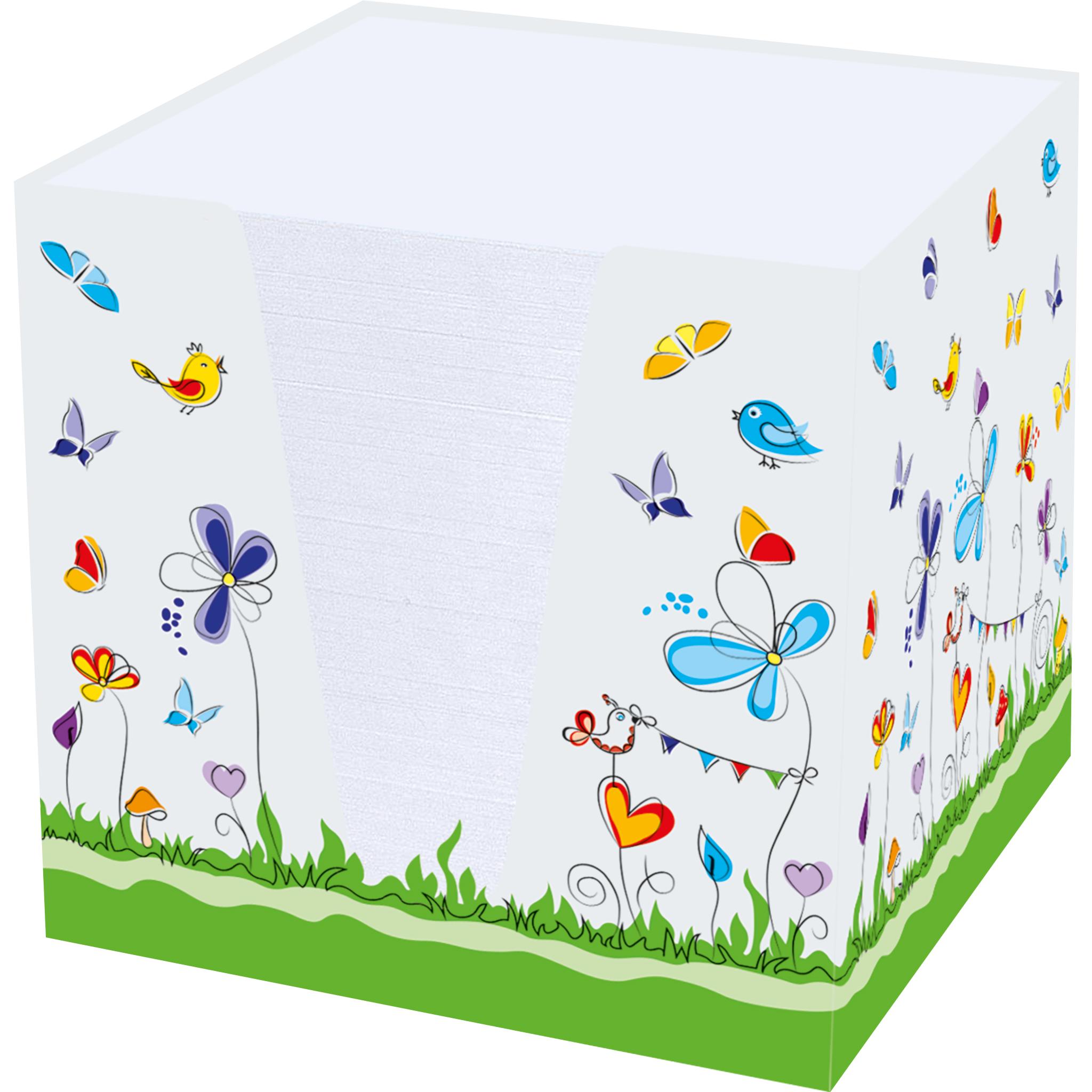 Rnk, Haftnotiz, Zettelbox 9,2x9,2x9,2 cm (BxHxT) 9x9 cm (BxH) 900 Bl. gefüllt Karton (9.2 x 9.2 x 9.2 cm)